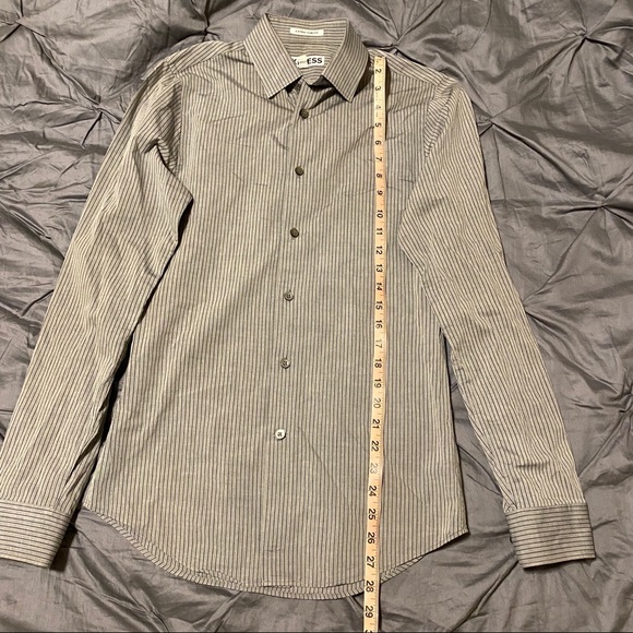 Express Striped Extra Slim Long Sleeve Shirt XS - Picture 5 of 12